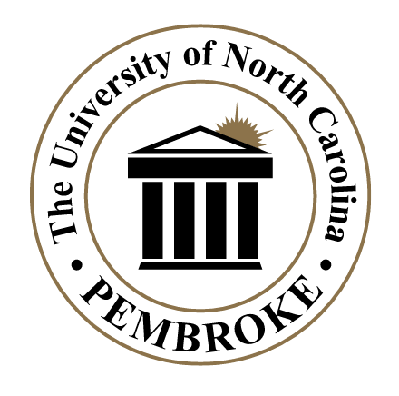 UNCP logo, circular, black variant