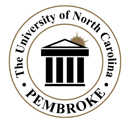UNCP logo, circular, black variant