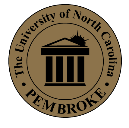 UNCP logo, circular, black variant