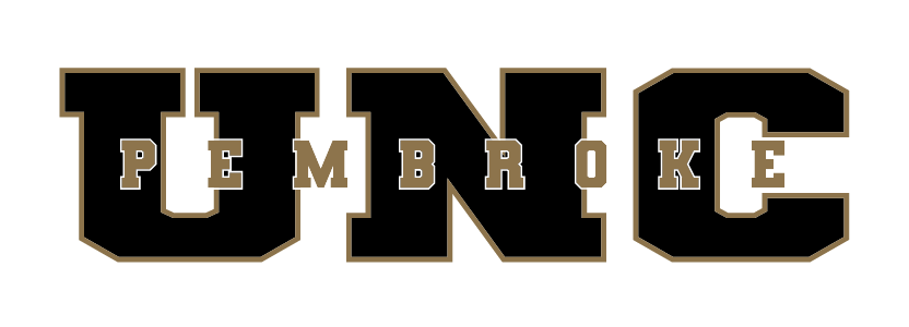 Contemporary Wordmark, black UNC Pembroke variant