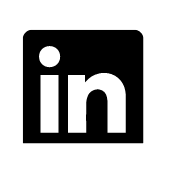 LinkedIn icon, black variant