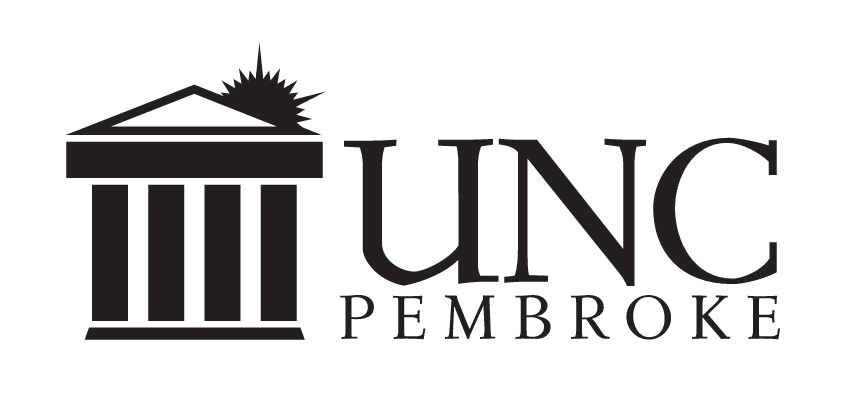 UNC Pembroke Primary Mark with Wordmark, Black variant, cell 6