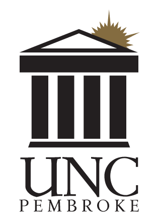 UNC Pembroke Primary Mark Stacked, Black variant, cell 9