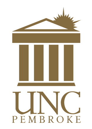 UNC Pembroke Primary Mark Stacked, Gold variant, cell 11