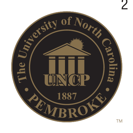 UNC Pembroke University Seal, Gold/Black variant, cell 22