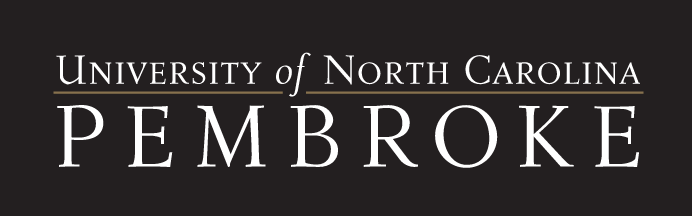 UNC Pembroke Wordmark, White variant, cell 25