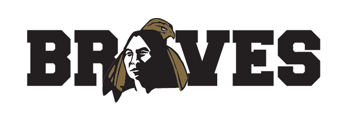 Braves wordmark with Head Mark, black/white variant, cell 49