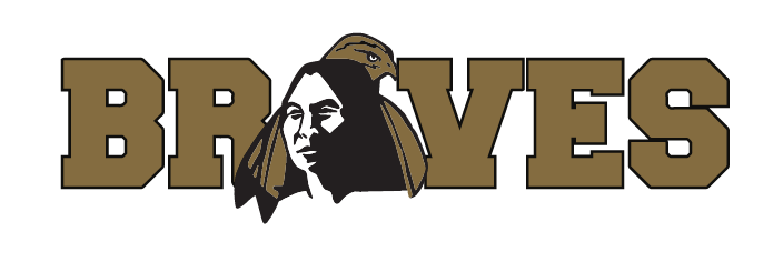 Braves wordmark with Head Mark, gold/black variant, cell 53