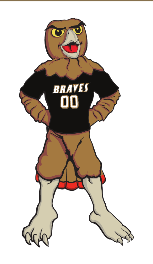 BraveHawk Mascot, full color variant, cell 59