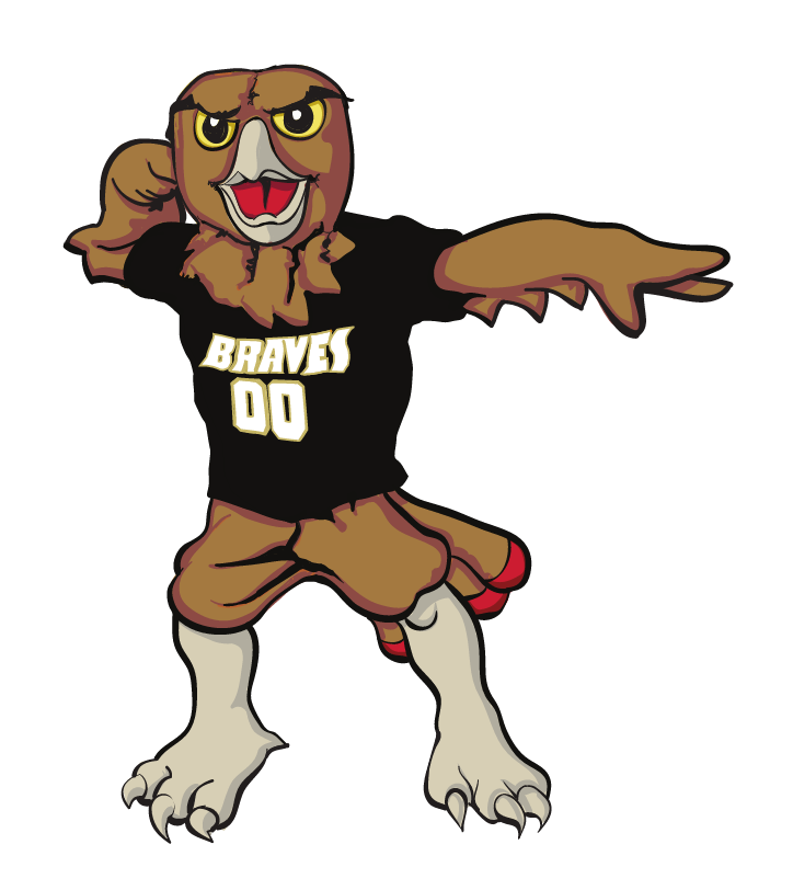 BraveHawk Mascot, full color variant, cell 60