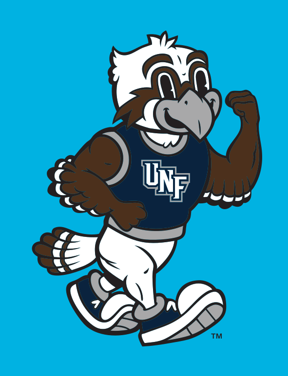 Ozzie Mascot Logo Full Body, Full Color on Aqua Blue variant, cell 49