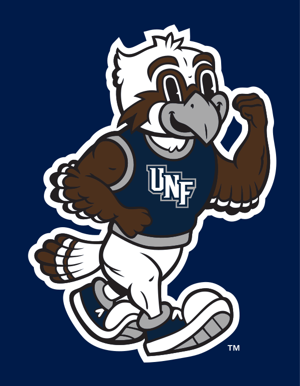 Ozzie Mascot Logo Full Body, Full Color on Athletic Blue variant, cell 50