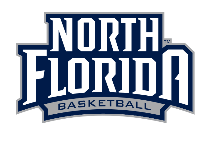 North Florida Basketball logo, Athletic Blue on White variant, cell 54