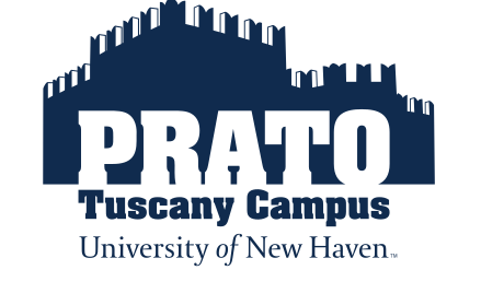 Prato Tuscany Campus wordmark, blue/black variant, cell 63