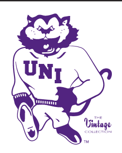 panther mascot running, purple/white variant, cell 14