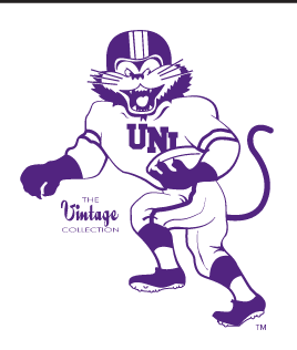 panther mascot running with football, purple/white variant, cell 16