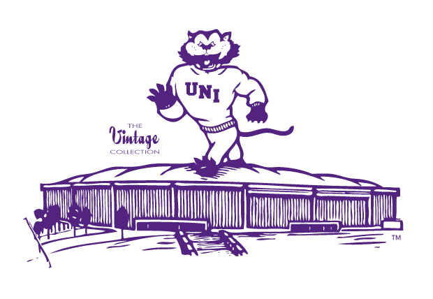 panther mascot over dome, purple/white variant, cell 18
