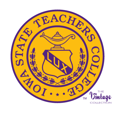 Iowa State Teachers College seal, purple and gold variant, cell 20