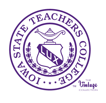 Iowa State Teachers College seal, purple outline variant, cell 21