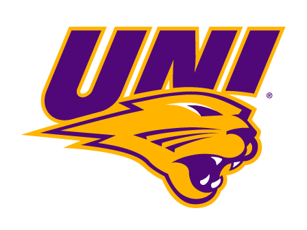 UNI panther head logo, purple and gold variant, cell 3