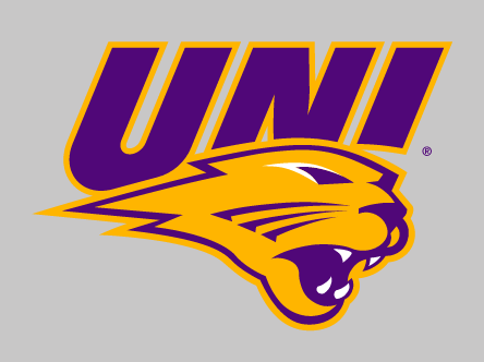UNI panther head logo, purple and gold variant, cell 4