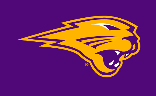 panther head, yellow with purple outline variant, cell 14