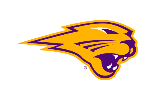 panther head, yellow with purple outline variant, cell 16
