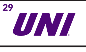UNI monogram, purple variant, cell 29