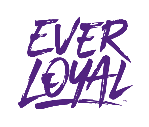 EVER LOYAL wordmark, purple variant, cell 41