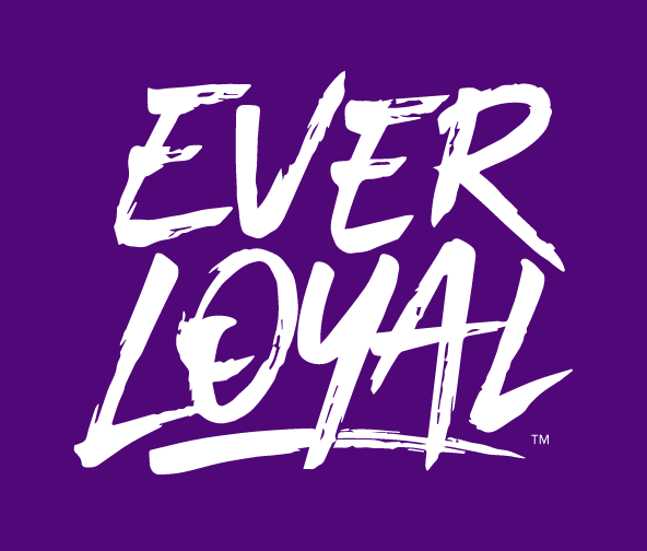 EVER LOYAL wordmark, white variant, cell 42