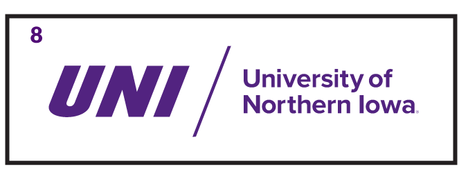 UNI University of Northern Iowa, purple/purple variant, cell 48