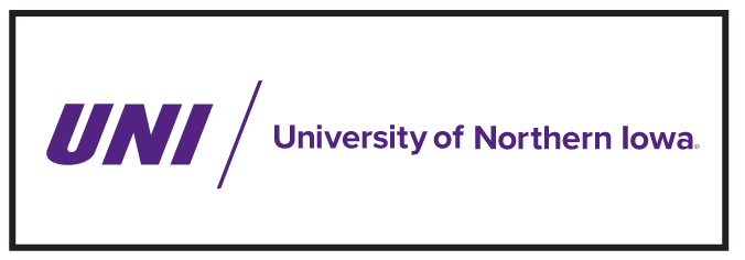 UNI University of Northern Iowa, purple/purple horizontal variant, cell 54