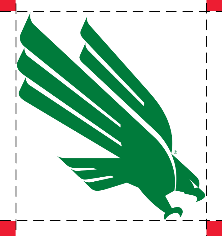 UNT Diving Eagle, one color green variant