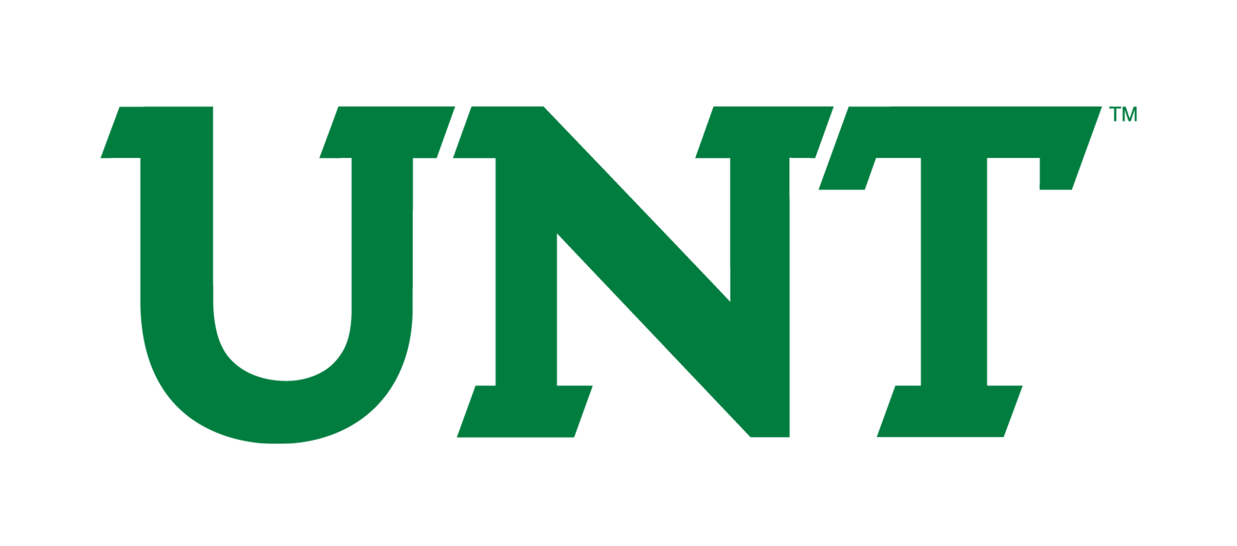 UNT wordmark, one color preferred variant