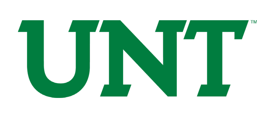 UNT wordmark, green on white variant