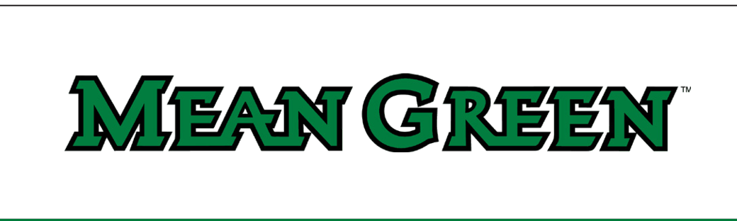 MEAN GREEN, single lined, green text with black outline variant