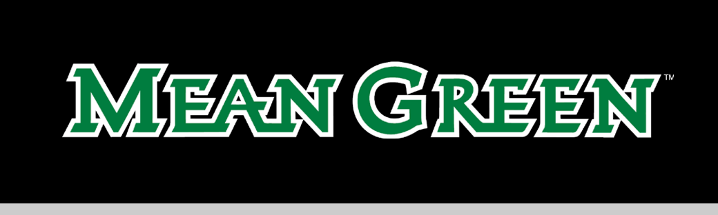 MEAN GREEN, single lined, green text with white outline variant