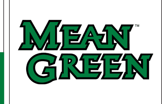 MEAN GREEN, double stacked, green text with black outline variant