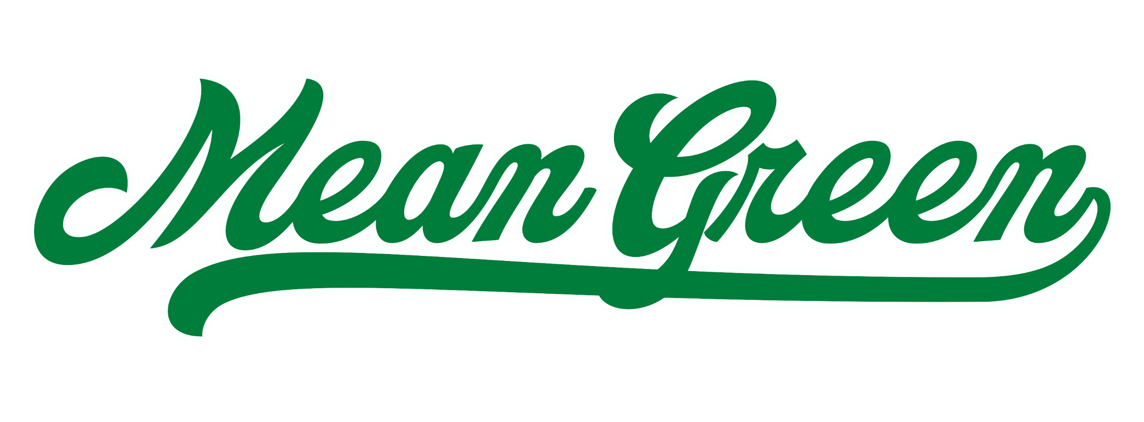 Mean Green Script Wordmark, green variant