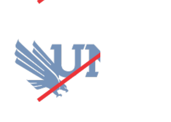 UNT lettermark, incorrect usage wrong colors variant