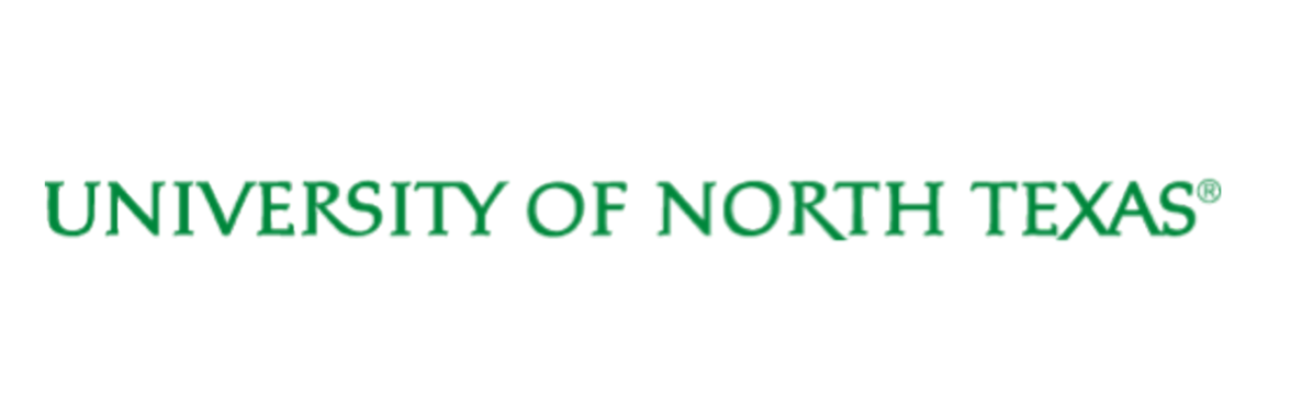 University of North Texas wordmark, primary green variant