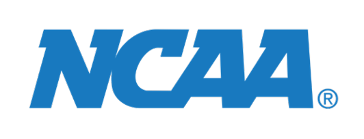 NCAA logo, blue wordmark variant