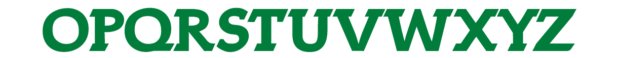 OPQRSTUVWXYZ, wordmark variant