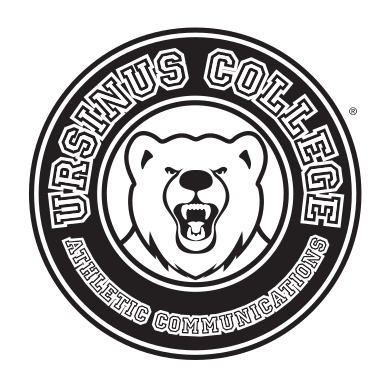 Ursinus College Athletic Communications logo, black and white variant, cell 2