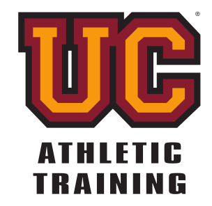 UC Athletic Training wordmark, color variant, cell 3