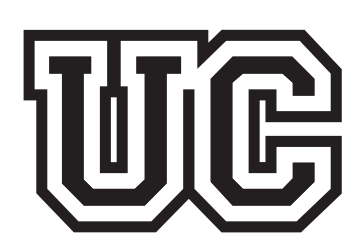 UC lettermark, black and white variant, cell 8