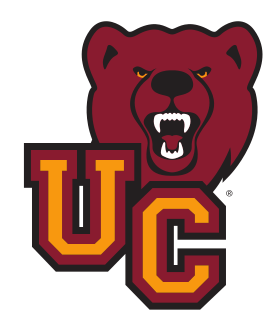 UC lettermark with bear head, color variant, cell 15