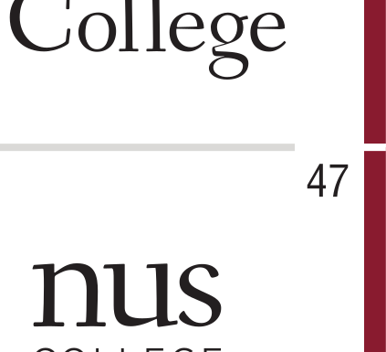 Ursinus College stacked wordmark, black variant, cell 47