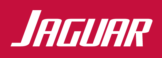 Jaguar wordmark, white/red outline variant, cell 56
