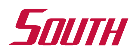 South wordmark, red variant, cell 47
